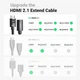Удлинитель HDMI 2.1 Ugreen 1м 8K@60Hz, 4K@120Hz FHD@120Hz 48 Гбит/с eARC Dynamic HDR Dolby VRR Черный - изображение 6