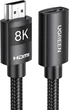 Кабель Ugreen HD151 HDMI 8K Male To Female Extension Cable 0.5 м Black (UGR-40400) - изображение 2