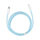 Кабель Baseus 1м Lightning - Type-C 22.5W 480 Мбит/с для Быстрой Зарядки Power Delivery (PD) USB-C на Apple 8 Pin Синий - изображение 11