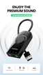 Звуковая карта Ugreen 0.15м USB-3x 3.5мм minijack с поддержкой микрофона 16 бит/48 кГц TRS Наружный Адаптер Стерео AUX с управлением громкости Универсальный Черный - изображение 14