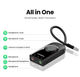 Звуковая карта Ugreen 1м USB-3x 3.5мм minijack с поддержкой микрофона 16 бит/48 кГц TRS Наружный Адаптер Стерео AUX с управлением громкости Универсальный Черный - изображение 13