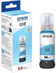 Tusz Epson EcoTank 108 Light Cyan 70 ml (8715946712376) - obraz 1