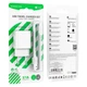 Блок питания и кабель BOROFONE BA74A Aspirer single port charger set Type-C белые - изображение 3