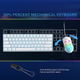 Механическая игровая клавиатура Dierya 60% с переключателями Clicky, Type-C, 61 клавиша (раскладка США, QWERTY, Brown Switch) белый - изображение 5