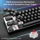 Механическая игровая клавиатура Dierya 60% с механическими переключателями Clicky, Type-C, 61 клавиша (раскладка США, QWERTY, Red switch) черный - изображение 3