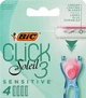 Змінні кассети для гоміння, 4 шт. - Bic Click 3 Soleil Sensitive 4шт (1050395-99398) - зображення 1