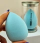 Спонж для макіяжу в формі краплі Блакитний Puff Make Up Beauty Blender - зображення 3