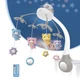 Музыкальный мобиль на аккумуляторе Baby Bell Teddy Bear 3 в 1 с ночником, проектором и пультом управления Мишки на веточках серый - изображение 2