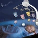 Музыкальный мобиль на аккумуляторе Baby Bell Teddy Bear 3 в 1 с ночником, проектором и пультом управления Мишки на веточках серый - изображение 4