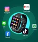 Детские смарт часы Lemfo T27 с GPS трекером, камерой, голосовым и текстовым чатом Операционная система Android OS 4G Черный - изображение 8