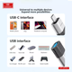 Адаптер OTG USB C to USB Earldom ET-OT72 Переходник на флешку Серебристый - изображение 4