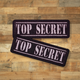 Шеврон Top Secret, 9х3, на липучке (велкро), патч печатный - изображение 2