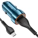 Зарядне автомобільне HOCO Z46 (1USB/QC3.0/3A/18W) Type-C Синій - изображение 4