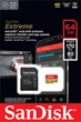 Карта пам'яті SanDisk microSD 64GB C10 UHS-I U3 R170/W80MB/s Extreme V30 + SD (SDSQXAH-064G-GN6MA) - зображення 7