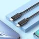 Кабель HOCO X88 Gratified 60W charging data cable for Type-C to Type-C Black (6931474783363) - зображення 5
