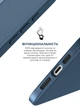 Силіконовий чохол для Apple iPhone 15 Pro Max, ICON2 Case, Синій, протиударний, панель, захист всього корпусу, матова поверхня Soft Touch, виступає над дисплеєм, сумісний із захисними склом і плівками, з мікрофіброю, ArmorStandart (ARM70530) - зображення 4