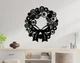 Декоративне панно на стіну з дерева Upwood Decor Вінок Wreath 50 х 53 см black - зображення 1