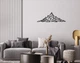 Декоративное панно на стену из дерева Upwood Decor Гора Mount-g 50 х 150 см black - изображение 1