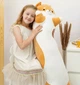 М'яка іграшка подушка Обіймашка My Kigu Собака Коргі Батон Антистрес Коричнева 100 см (9042) - зображення 5