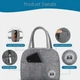 Ланчбег. Термосумка для обідів Сіра Panda Design - изображение 6
