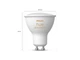 Розумна світлодіодна LED лампочка Philips Hue GU10 White Ambiance 350лм 35Вт 4.3W, ZigBee, Bluetooth - зображення 11