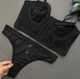 Жіночий комплект Bolshe ажурний Чорний XL - изображение 5