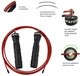 Скакалка швидкісна для кроссфіта Up & Forward Speed Rope PRO+ UF3000 Black - зображення 3
