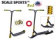 Самокат трюковый - снегокат 2 в 1 85х49 см Scale Sports Золотой 000283533 - изображение 2