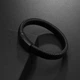 Браслет кожаный чёрный Black длина 22 см - изображение 3