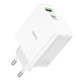 Сетевое зарядное устройство Hoco C113A Awesome | 65 Вт, 1 USB-A, 1 Type C| Адаптер с быстрой зарядкой Белый - изображение 4
