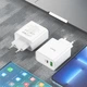 Сетевое зарядное устройство Hoco C113A Awesome | 65 Вт, 1 USB-A, 1 Type C| Адаптер с быстрой зарядкой Белый - изображение 7