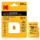 Карта пам'яті MicroSD Kodak 64Gb U3 UHS-L V30 A1 Class 10 Memory Card MicroSDXC (Up to 100MB/s) - изображение 1