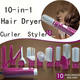 Фен мультистайлер LED 10 в 1 Hair Styler Fullcome 87010 Рожевий - зображення 2