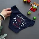 Жіночі сліпи Bolshe новорічні з написом Merry Christmas and Happy New Year Темно-синій S/M - изображение 2