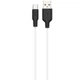 Дата кабель Hoco X21 Plus Silicone Type-C Cable (2m) Черный / Белый - изображение 1