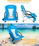 Розкладне крісло KingCamp BEACH CHAIR(KC3841) blue - изображение 3