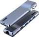 Хаб USB-C для MacBook M-серії ArmorStandart HDMI + LAN + PD + 3USB + TF/SDcard Grey (ARM69367) - зображення 1