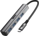 USB-Хаб ArmorStandart Type-C to 4 USB Grey (ARM69364) - изображение 1
