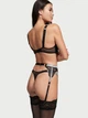 Пояс для чулков Victoria's Secret со стразами черный (XS-S) / Shine Strap Garter Belt - изображение 3