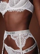 Пояс для чулков Victoria's Secret со стразами белый XS-S / Shine Strap Garter Belt - изображение 2