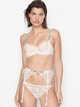 Пояс для чулков Victoria's Secret со стразами белый XS-S / Shine Strap Garter Belt - изображение 5