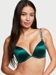 Бюстгальтер Victoria's Secret зі стразами з подвійним push-up зелений 32B (70B) - зображення 1