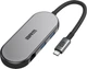 USB-Хаб ArmorStandart Type-C to HDMI + LAN + PD + 2 USB + TF/SDcard Grey (ARM69365) - зображення 1