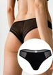 Трусики брифи з мікросіткою чорні S Luna L5135BR-M Anita - изображение 3