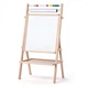 Набір для творчості WoodyLand Двосторонній мольберт WoodyLand зі стрижнем для паперу та цифрами (6337253) - зображення 2