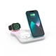 Зарядка Qi 4in1 wireless charger RGB X499 |Phone/Watch/Earphones, 15W Max| Black - изображение 17