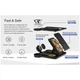 Зарядка Qi 4in1 wireless charger RGB X499 |Phone/Watch/Earphones, 15W Max| Black - изображение 6