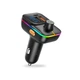 FM-трансмиттер XO BCC09 Smart Bluetooth MP3 with TF card slot +PD 25W Car charger with ambient light Black - изображение 1