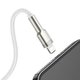 Кабель синхронизации Baseus Cafule Metal Cable USB to Lightning 2.4A 1m Белый (CALJK-A02) - изображение 6