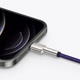 Кабель синхронизации Baseus Cafule Metal Cable USB to Lightning 2.4A 1m Purple (CALJK-A05) - изображение 7